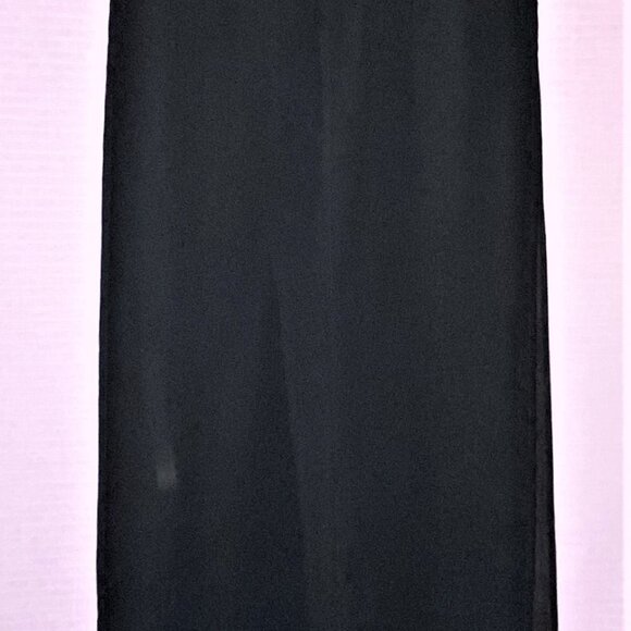 New Without Tags TADASHI Sheer Lined Black Gaucho Pants Size 2 - Picture 7 of 12